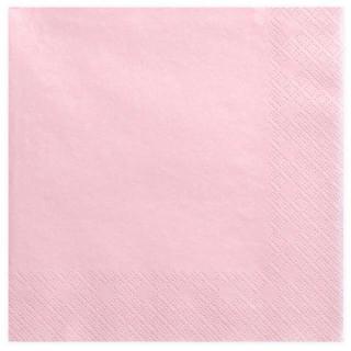 UBROUSKY jednobarevné růžové - 40x40cm 20ks
