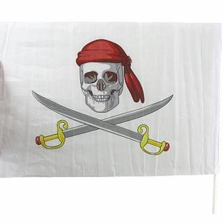 Vlajka pirátská bílá