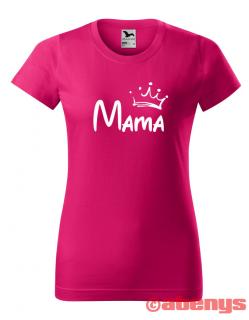 dámske tričko s menom a korunkou BASIC farba trička: coral, Veľkosť: M