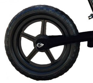 reflexné pásiky na kolesá - doplnok k odrážadlu farba reflexu: čierna