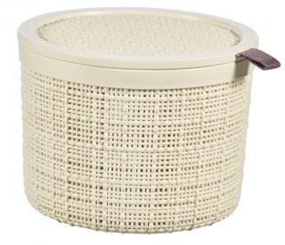 Curver Okrúhly úložný box Jute, 2 L, béžový