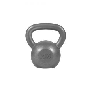 Gorilla Sports Kettlebell činka, liatina, sivá, 14 kg