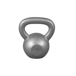 Gorilla Sports Kettlebell činka, liatinová, sivá, 20 kg