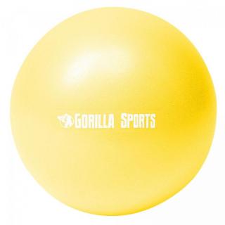 Gorilla Sports Mini lopta na pilates, 18 cm, žltá