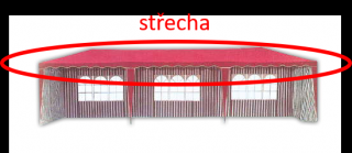 Strecha k altánku 3901-PL - červená