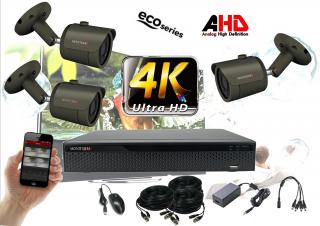 Monitorrs Security 4K AHD 3 kamerový set 8 Mpix Eco GTube (6036K3) (Monitorrs Security)