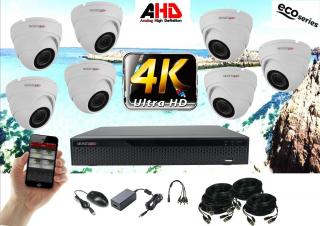 Monitorrs Security 4K AHD 7 kamerový set 8 Mpix Eco WDome (6037K7) (Monitorrs Security)