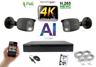 Monitorrs Security 4K IP 2 kamerový set 8 Mpix GTube (6379K2)  (Monitorrs Security)
