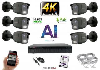 Monitorrs Security 4K IP 6 kamerový set 8 Mpix GTube (6379K6) (Monitorrs Security)