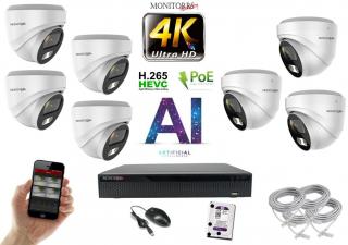 Monitorrs Security 4K IP 7 kamerový set 8 Mpix WDome (6376K7) (Monitorrs Security)