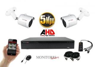 Monitorrs Security  AHD 2 kamerový set 5 MPix WTube (6041K2) (Monitorrs Security)