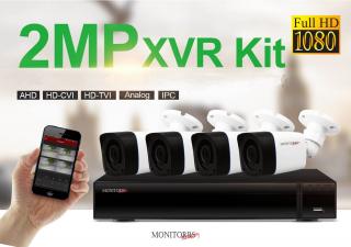 Monitorrs Security AHD 4 kamerový set  2 MPix Tube (6030K4) (Monitorrs Security)