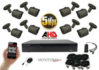 Monitorrs Security  AHD 8 kamerový set 5 MPix GTube (6042K8) (Monitorrs Security)