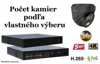 Monitorrs Security AI IP kamerový set 5 Mpix GDome (6371K8+) (Monitorrs Security)