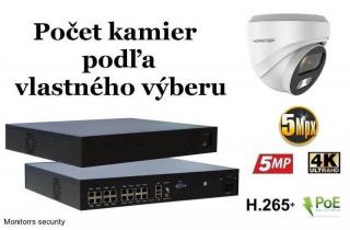 Monitorrs Security AI IP kamerový set 5 Mpix WDome (6370K8+) (Monitorrs Security)