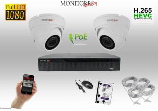 Monitorrs Security IP 2 kamerový set 2 Mpix WDome (6001K2) (Monitorrs Security)