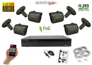 Monitorrs Security IP 4 kamerový set 2 Mpix GTube (6170K4) (Monitorrs Security)