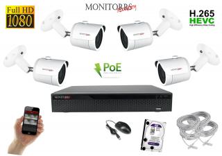 Monitorrs Security IP 4 kamerový set 2 Mpix WTube (6002K4) (Monitorrs Security)