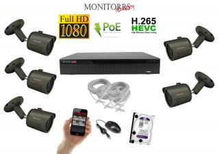 Monitorrs Security IP 5 kamerový set 2 Mpix GTube (6170K5) (Monitorrs Security)