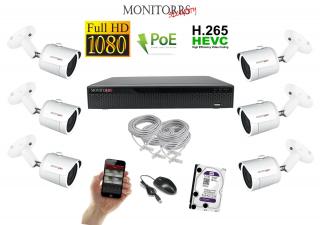 Monitorrs Security IP 6 kamerový set 2 Mpix WTube (6002K6) (Monitorrs Security)