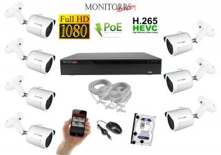 Monitorrs Security IP 7 kamerový set 2 Mpix WTube (6002K7) (Monitorrs Security)