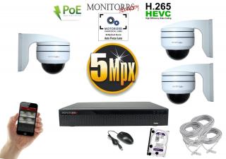 Monitorrs Security PTZ 3 kamerový set 5MPix (6008k3) (Monitorrs Security)