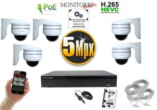 Monitorrs Security PTZ 5 kamerový set 5MPix (6008k5) (Monitorrs Security)