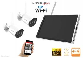 Monitorrs Security Wifi 2 kamerový set AllinOne 3 Mpix (6129k2) (Monitorrs Security)