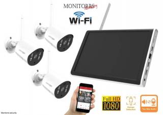 Monitorrs Security Wifi 3 kamerový set AllinOne 3 Mpix (6129k3) (Monitorrs Security)