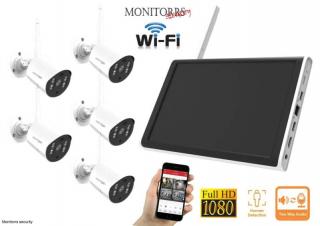 Monitorrs Security Wifi 5 kamerový set AllinOne 3 Mpix (6129k5) (Monitorrs Security)