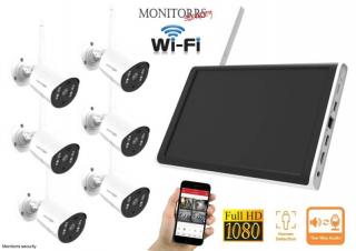 Monitorrs Security Wifi 6 kamerový set AllinOne 3 Mpix (6129k6) (Monitorrs Security)