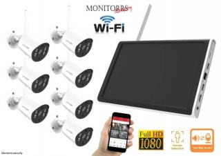 Monitorrs Security Wifi 7 kamerový set AllinOne 3 Mpix (6129k7) (Monitorrs Security)