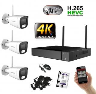 Monitorrs Security Wifi IP 3 kamerový set 8 MPix (6125K3) (Monitorrs Security)