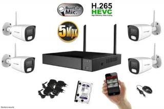 Monitorrs Security Wifi IP 4 kamerový set 5 MPix (6121K4) (Monitorrs Security)