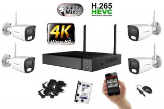 Monitorrs Security Wifi IP 4 kamerový set 8 MPix (6125K4) (Monitorrs Security)