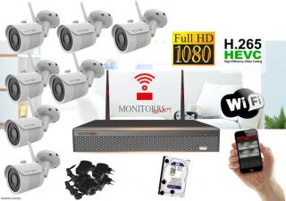 Monitorrs Security Wifi IP kamerový set Full HD 7 x kamera (6513K7) (Monitorrs Security Wifi set)