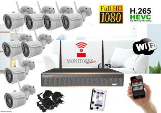 Monitorrs Security Wifi IP kamerový set Full HD 8 x kamera (6513K8) (Monitorrs Security Wifi set)