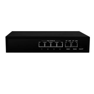 Switch 10/100M PoE 4+2 IEEE 802.3af, IEEE 802.3at (6186) (Monitorrs Security)