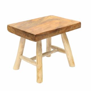 BAZAR BIZAR The Kediri Stool - Natural lavica