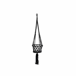 BAZAR BIZAR The Macrame Plant Holder - Black - S váza