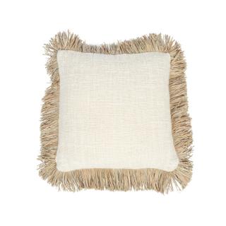 BAZAR BIZAR The Saint Tropez Cushion Cover - Natural White - 40x40 obliečka