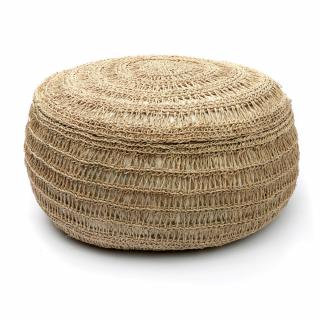 BAZAR BIZAR The Seagrass Pouffe - Round - 60 taburetka