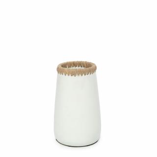 BAZAR BIZAR The Sneaky Vase - White Natural - S váza