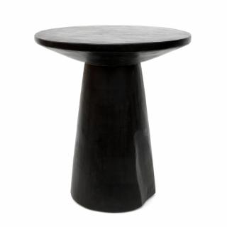BAZAR BIZAR The Timber Conic Side Table - Black - 50 príručný stolík