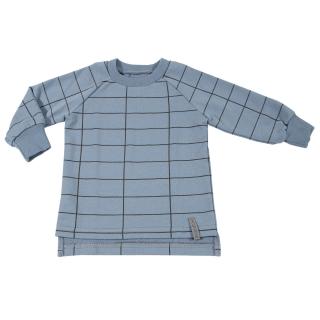 Detská mikina - grid blue