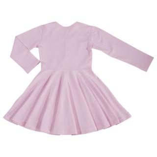 Šaty - light pink dlhý rukáv
