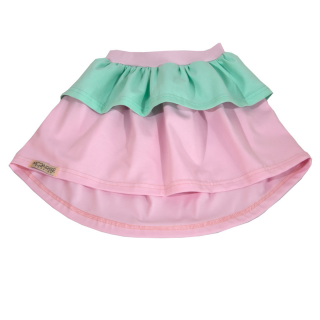 Sukňa - pastel summer mint pink