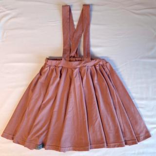 Točivá sukňa s trákmi - muave
