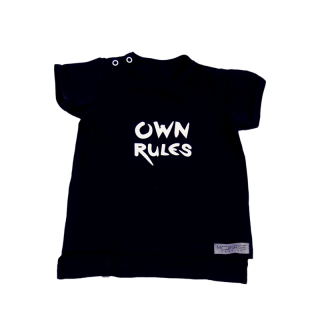 Tričko Own rules čierne