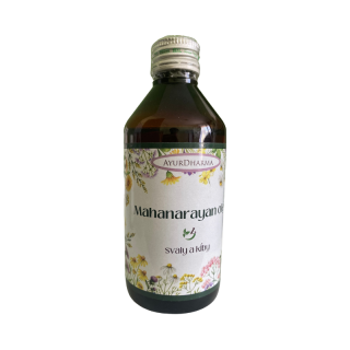 Ajurvédsky olej Mahanarayan AYURDHARMA - 200ml (Liečivý olej pre boľavé kĺby, kosti, svaly a šľachy)